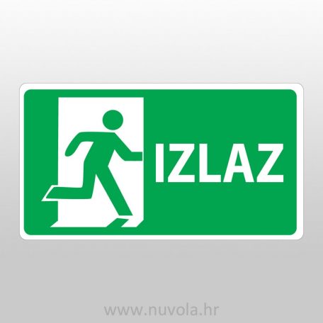 Naljepnica evakuacija put oznaka 10