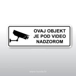 Objekt pod video nadzorom - crna