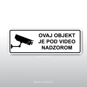 Objekt pod video nadzorom – crna