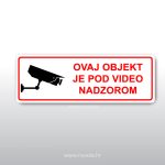 Objekt pod video nadzorom - crvena