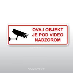 Objekt pod video nadzorom – crvena