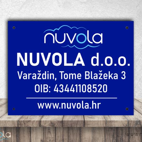 natpisna tabla za tvrtku klasik