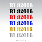 Naljepnica jednobojna za čamac