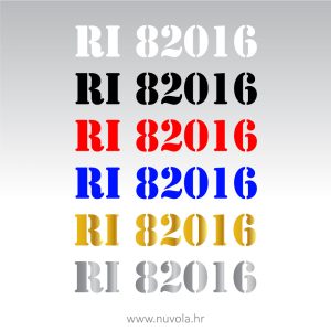 Naljepnica jednobojna za čamac