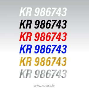 Naljepnica za brod - italic