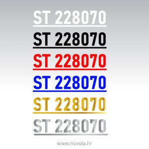 Naljepnica za plovilo