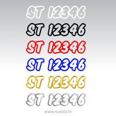 Naljepnica za brodicu - samo obrub