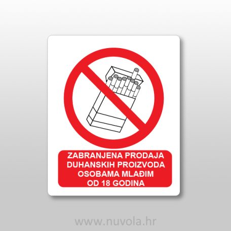 Zabranjena prodaja duhanskih proizvoda