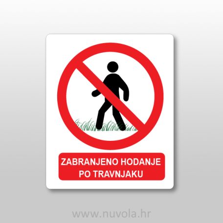 zabranjeno hodanje po travnjaku