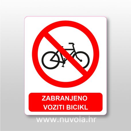 Zabranjeno voziti bicikl