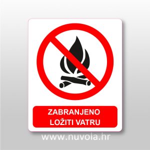 Zabranjeno ložiti vatru