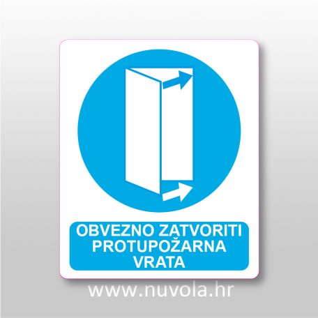 Obvezno zatvoriti protupožarna vrata