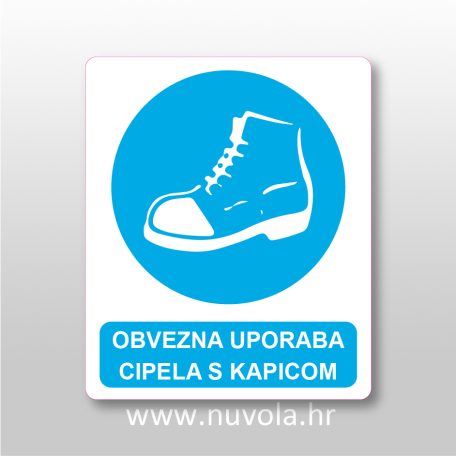 Obvezna uporaba cipela s kapicom