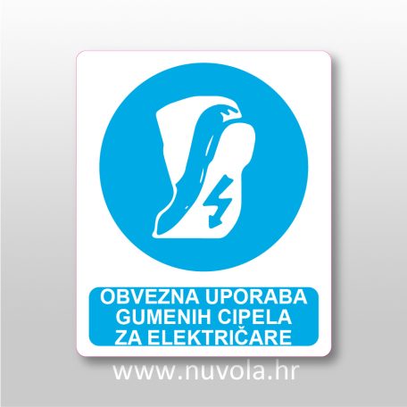 Obvezna uporaba gumenih cipela za električare