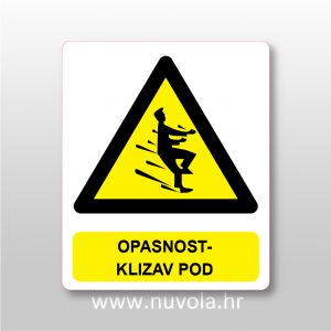 Opasnost – klizav pod