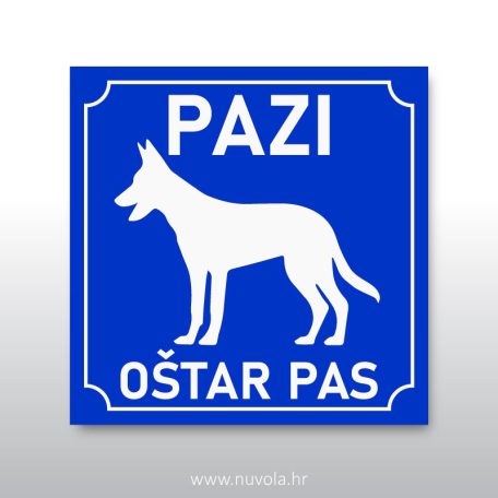 Tabla pazi ostar pas