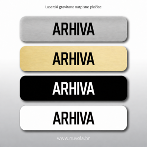 Natpisna tablica ARHIVA