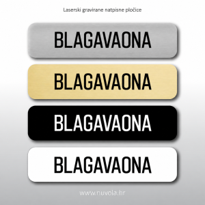 Natpisna tablica BLAGAVAONA