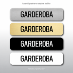 Natpisna tablica GARDEROBA