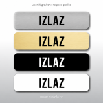 Natpisna tablica IZLAZ