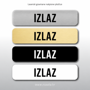 Natpisna tablica IZLAZ