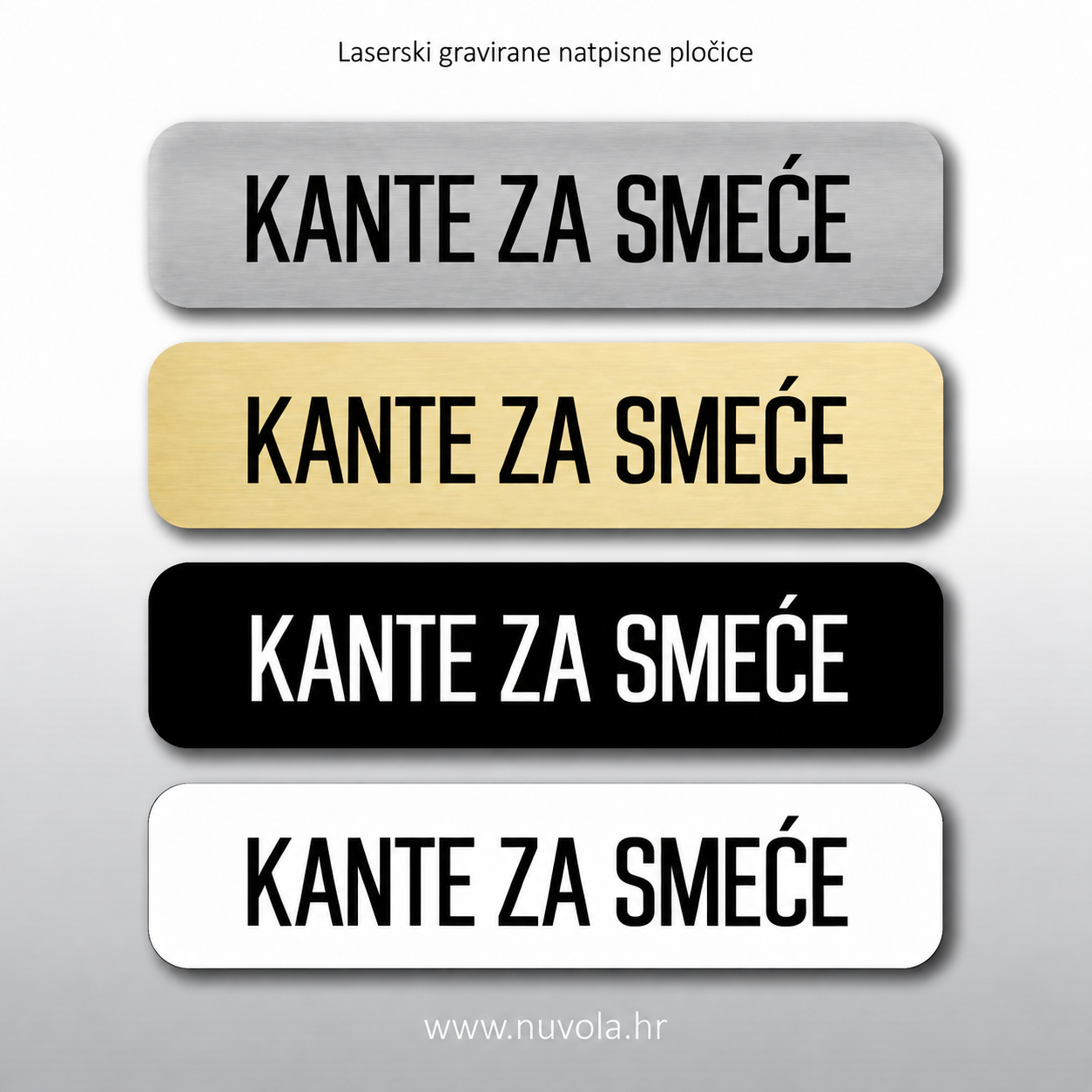 Natpisna tablica KANTE ZA SMEĆE Natpisna tablica KANTE ZA SMEĆE