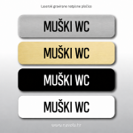 Natpisna tablica MUŠKI WC