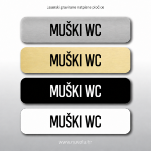 Natpisna tablica MUŠKI WC
