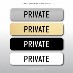Natpisna tablica PRIVATE