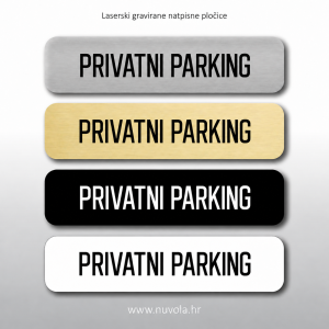 Natpisna tablica PRIVATNI PARKING