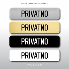 Natpisna tablica PRIVATNO