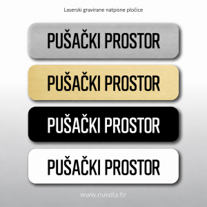 Natpisna tablica PUŠAČKI PROSTOR
