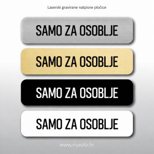 Natpisna tablica SAMO ZA OSOBLJE