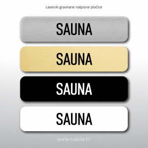 Natpisna tablica SAUNA
