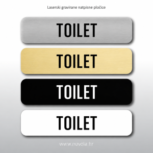 Natpisna tablica TOILET