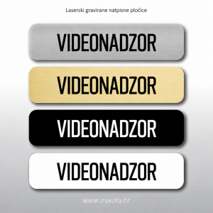 Natpisna tablica VIDEONADZOR