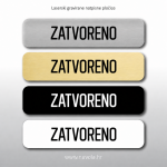 Natpisna tablica ZATVORENO
