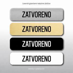 Natpisna tablica ZATVORENO
