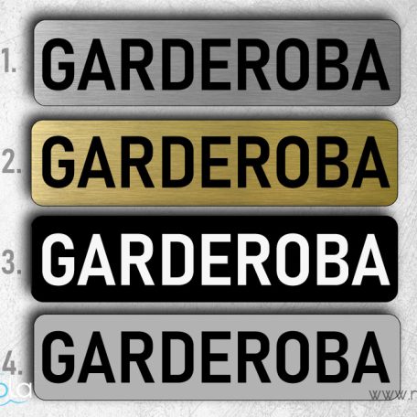 natpisne tablice - garederoba