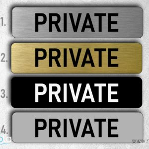 Natpisna tablica – private
