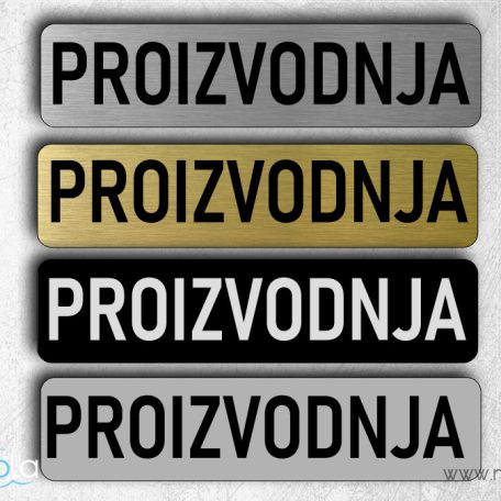 natpisne tablice - proizvodnja