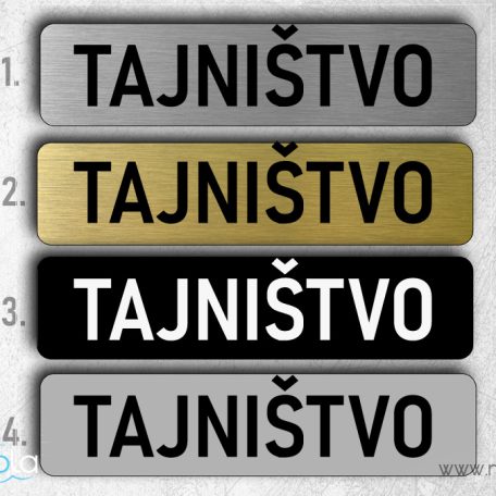 natpisne tablice - tajnistvo