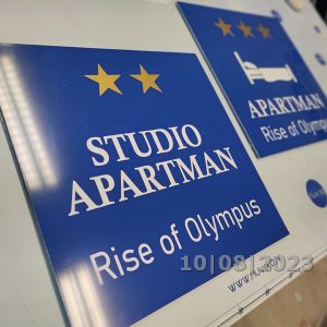 Tabla za studio apartman – plava