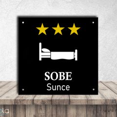 Tabla za sobe – crna