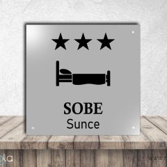 Tabla za sobe – srebrna