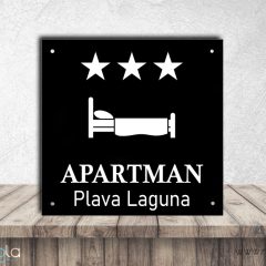 Tabla za apartman – crna