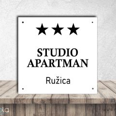 Tabla za studio apartman – bijela