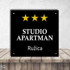 Tabla za studio apartman – crna