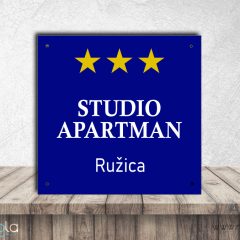 Tabla za studio apartman – plava