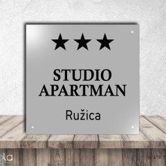 Tabla za studio apartman – srebrna
